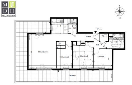 Appartement 82 m² Saint-Maur-des-Fossés 94100