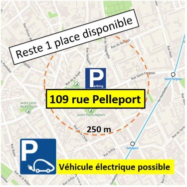 Parking sous sol 12.3 m² Paris 75020