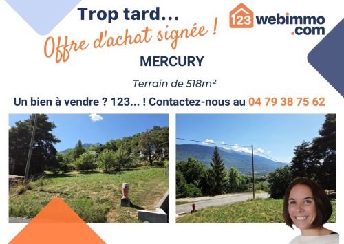 Terrain constructible 518 m² Mercury 73200